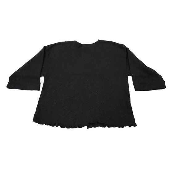 Coldwater Creek Vintage Heart Button Cardigan, USA, Cotton, Black, M/L - Picture 4 of 6